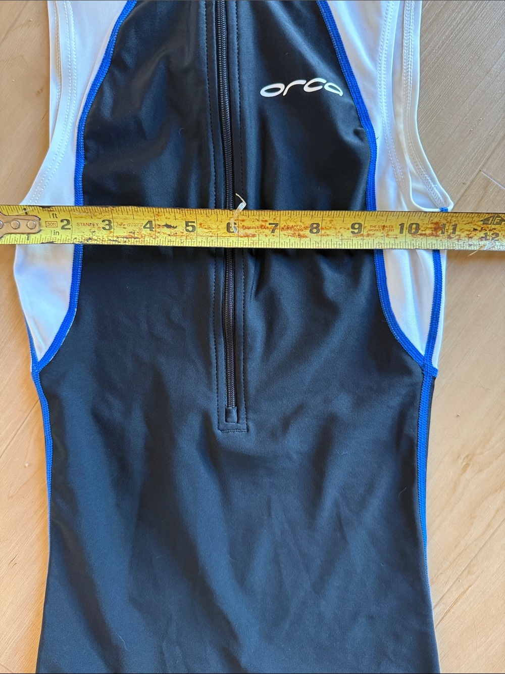 ORCA TRIATHLON ATHLETIC TRAINING RACE SUIT WOMENS SIZE XS SLEEVELESS BLACK WHITE - Picture 5 of 12